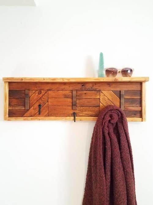 Cedar & Poplar Coat Rack! by Teal Marie Design at Private Residence