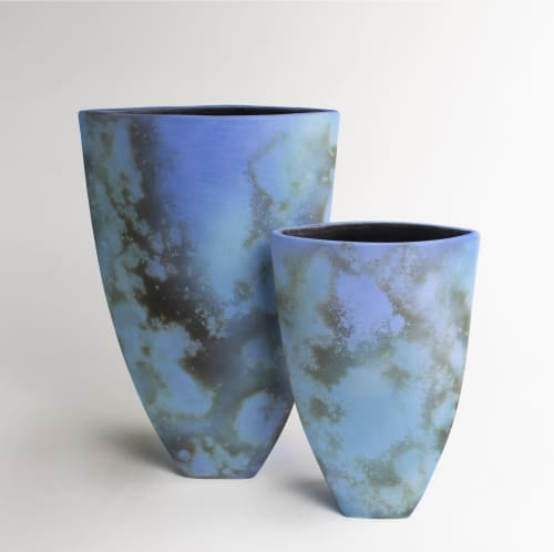 'Deep Sea' Vases | Vases & Vessels by Tessa Wolfe Murray. Item made of stoneware