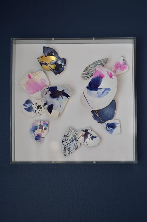 Kintsugi Eggshells Vessel | Mixed Media by Elisa Sheehan