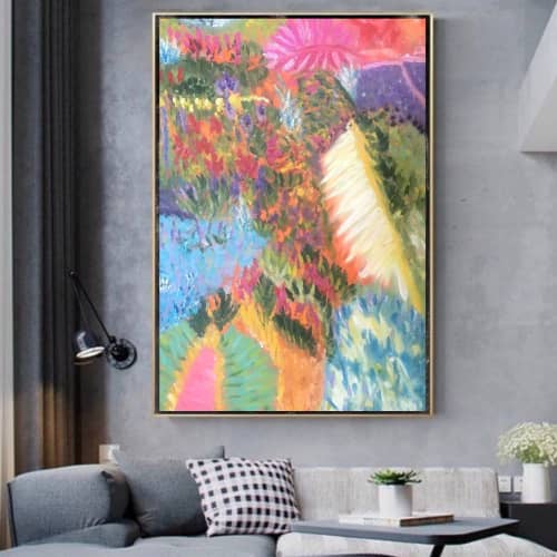 Le Jardin | Oil And Acrylic Painting in Paintings by Michelle B. Noah   Ninth Street Gallery | Current Artist Workshop in Garland. Item made of canvas with synthetic
