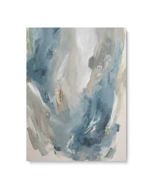 Quiet the Waters | Oil And Acrylic Painting in Paintings by Roberta Hoiness. Item composed of canvas and synthetic
