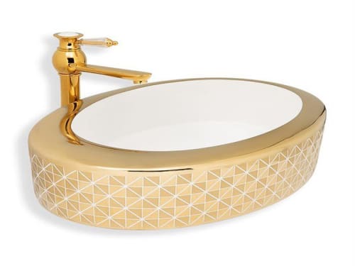 YP wash basin 1009 | Water Fixtures by YP Art Ceramic. Item composed of ceramic