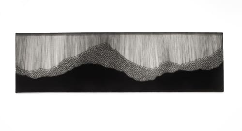 Strata no. 2 | Mixed Media by Jennifer E. Moss | Gallery 2424 in Savannah. Item made of wood with wool