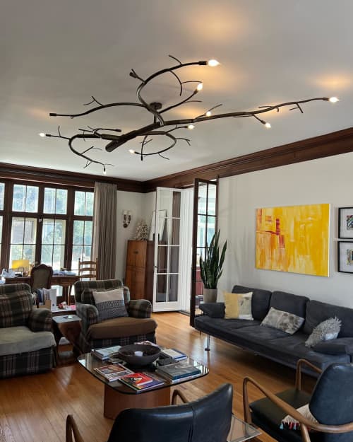 NewGROWTH branch mount chandeliers | Chandeliers by CP Lighting. Item composed of aluminum