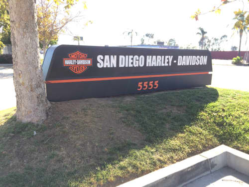 Business Signage | Signage by David Vich - neonjungleSD.com, inc. | San Diego Harley-Davidson Kearny Mesa in San Diego. Item composed of metal