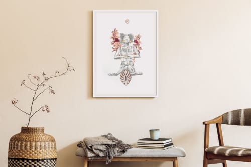Wild Orchid | Mixed Media by Hannah Chloe. Item composed of paper and synthetic