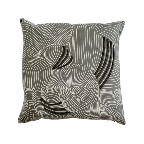 Cocoon Pillow | Coal | Cushion in Pillows by Jill Malek Wallpaper. Item composed of cotton