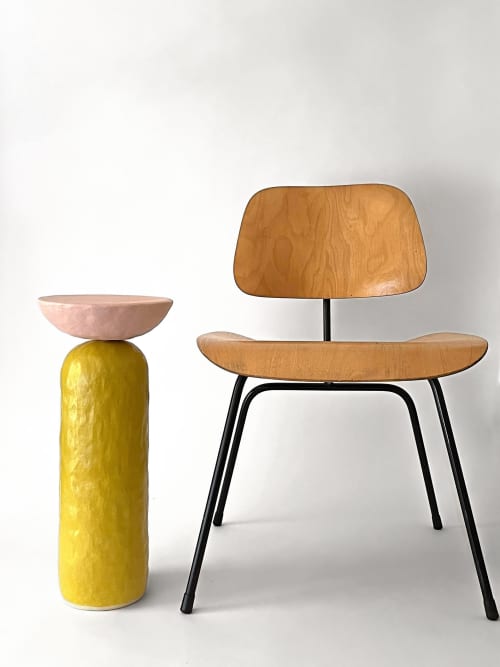 June Side Table | Tables by Meg Morrison. Item made of ceramic compatible with minimalism and mid century modern style