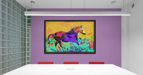 Through the Field | Photography by Lu Anne Tyrrell Art +. Item made of canvas with metal