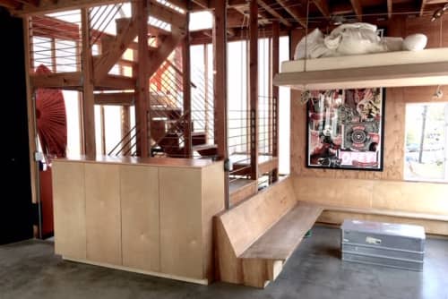 Woodworks | Cabinet in Storage by Hagerman Works | Venice Beach in Los Angeles. Item made of wood