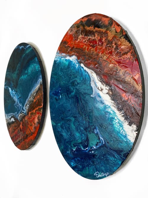 Tidal Desert Twins | Paintings by Taneal Teresa