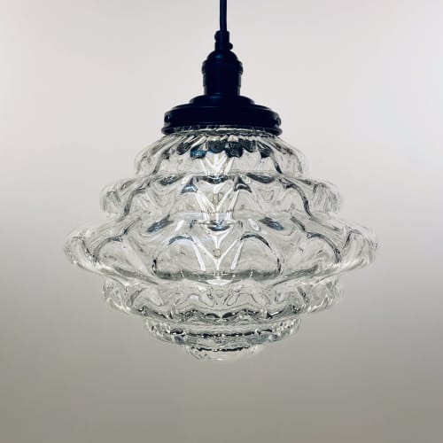 Burst | Pendants by Silica Studio. Item composed of glass compatible with contemporary and art deco style