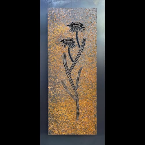 Queen of the Night | Wall Sculpture in Wall Hangings by The Oxide Studio. Item made of steel compatible with mid century modern and contemporary style