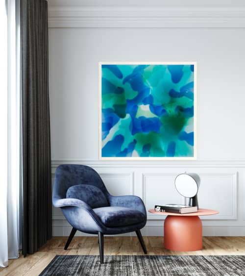 Lucid Essences | Mixed Media by Maria Bacha. Item composed of canvas compatible with minimalism and contemporary style