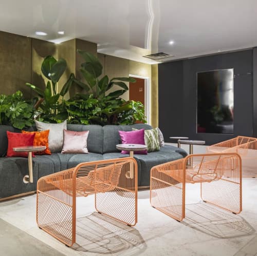 Hot Seat Lounge | Lounge Chair in Chairs by Bend Goods | CASACOR Miami in Miami. Item composed of metal