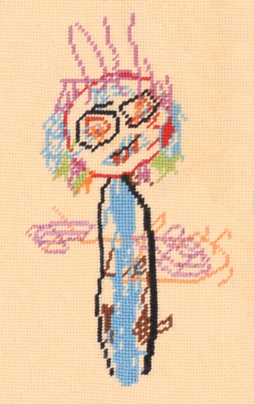 bespoke NEEDLEPOINT CHILD'S DRAWING | Tapestry in Wall Hangings by Mommani Threads. Item composed of wool