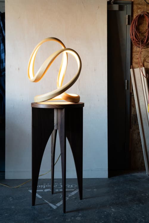 Laço Light Sculptures | Sculptures by Giulio D'Amore Studio. Item composed of wood