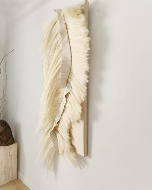 Flow | Wall Sculpture in Wall Hangings by Anna Carmona. Item composed of fabric and fiber