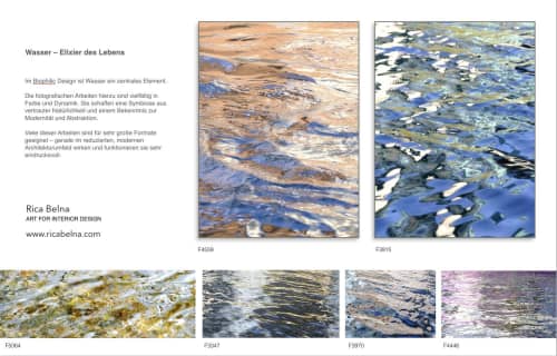 Calming Water | Photography by Rica Belna. Item composed of canvas and paper