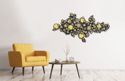 Wall of Mums | Wall Sculpture in Wall Hangings by Marcia Stuermer. Item made of synthetic works with minimalism & contemporary style