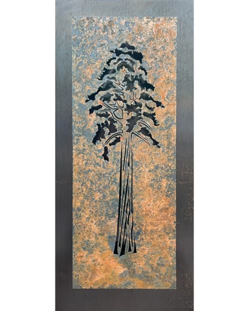Sequoia | Wall Sculpture in Wall Hangings by The Oxide Studio. Item made of steel compatible with mid century modern and contemporary style
