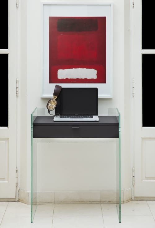 Glass console | Console Table in Tables by Adentro. Item made of wood & glass