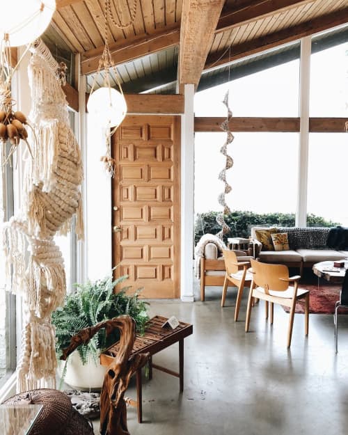 Macrame Wall Hanging | Wall Hangings by Modern Macramé by Emily Katz | Cattywampus Crafts in Ojai. Item made of fiber