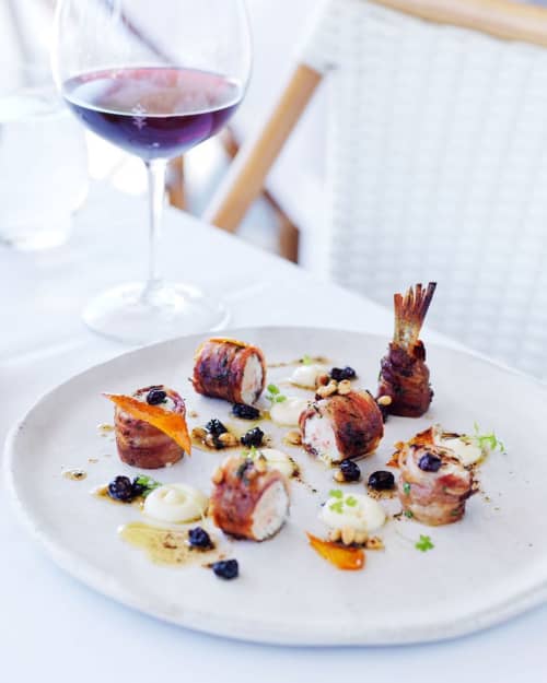 Ceramic Plate | Dinnerware by KATHERINE MAHONEY | Manta Restaurant, Grill & Bar in Woolloomooloo. Item composed of ceramic