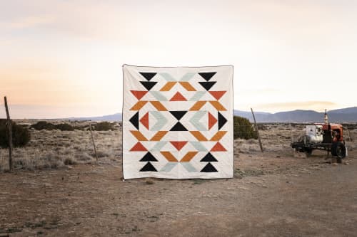 New Mexico Queen Quilt | Linens & Bedding by Vacilando Studios. Item made of cotton