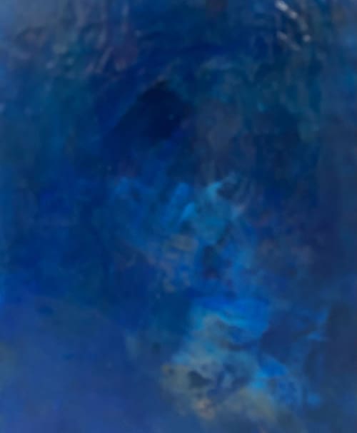 Duckweed | Oil And Acrylic Painting in Paintings by Shelley Helms Fleishman. Item made of synthetic compatible with minimalism and contemporary style