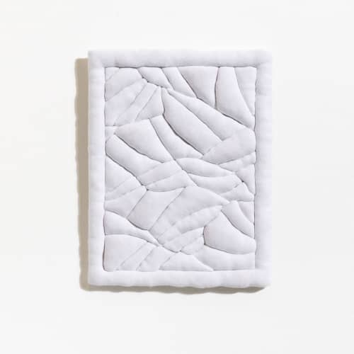 Soft Peaks II | Wall Sculpture in Wall Hangings by Sienna Martz. Item made of fabric works with boho & contemporary style