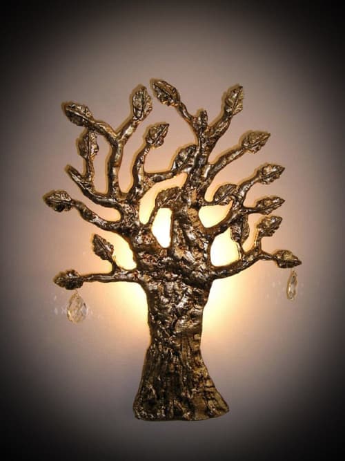 "Tree Of Life" | Sconces by Fragiskos Bitros. Item made of aluminum