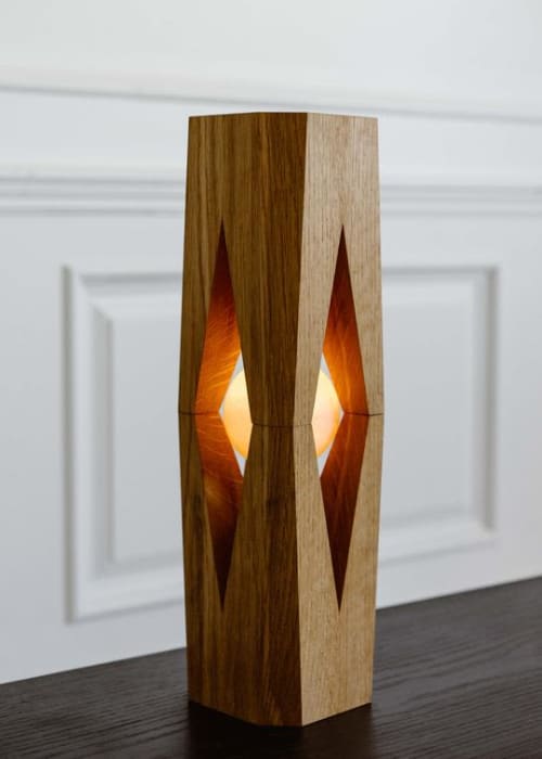 The Lantern | Table Lamp in Lamps by Lundy. Item made of wood