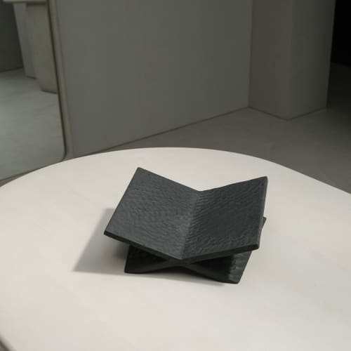 DK Bookstand | Book Case in Storage by Dennis Kaiser. Item composed of wood in minimalism or mid century modern style