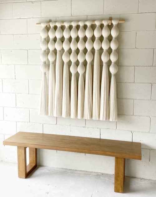 Abacus | Tapestry in Wall Hangings by Vita Boheme Studio. Item made of oak wood with cotton works with contemporary style