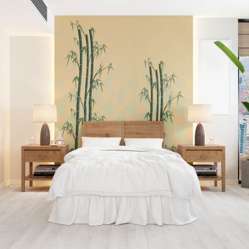 Bamboo Valley Wallpaper | Wall Treatments by Ri Anderson. Item composed of synthetic