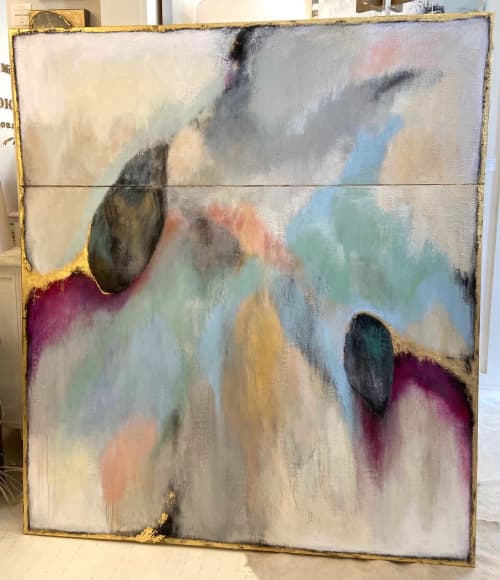 Colorly Blooms | Oil And Acrylic Painting in Paintings by Lori Sperier Art | The French Mix by Jennifer DiCerbo in Covington. Item made of canvas & synthetic