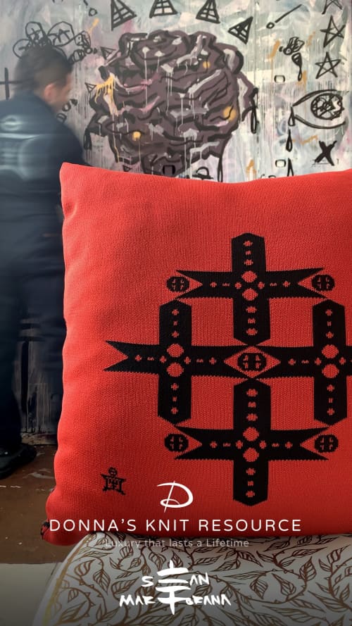Luxury Knit Pillows | Pillows by Sean Martorana | Philadelphia in Philadelphia. Item made of cotton with fiber