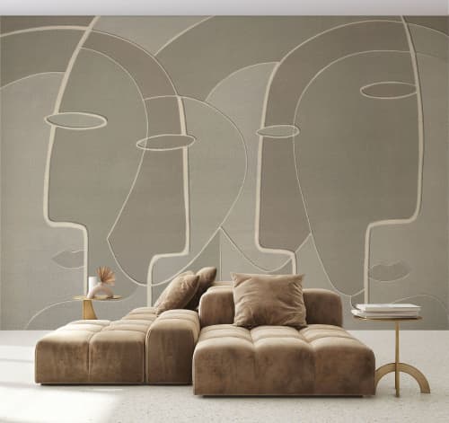 Handcrafted textured wallpaper - IL603 | Wall Treatments by Affreschi & Affreschi. Item made of paper compatible with minimalism and contemporary style