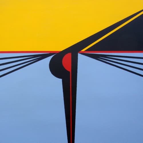 BROMM | Oil And Acrylic Painting in Paintings by Enda Bardell. Item composed of canvas and synthetic