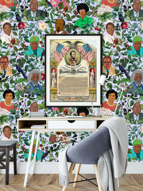 Black History Wallpaper Tribute | Wall Treatments by MM Digital Designs Ltd.. Item made of paper