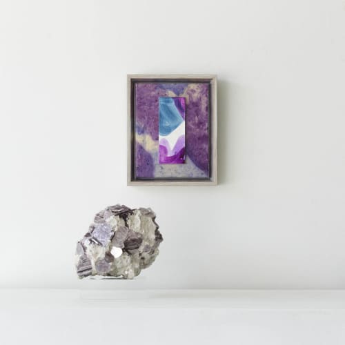 Series VI Collage Risorse III | Mixed Media by Kim Fonder | exhibit by aberson in Tulsa. Item made of wood with paper