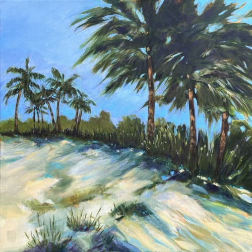 Dune Shadows - Coastal Art | Oil And Acrylic Painting in Paintings by Filomena Booth Fine Art. Item composed of canvas in contemporary or coastal style