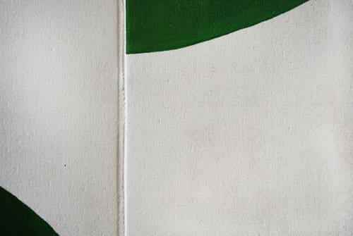 "Green" | Oil And Acrylic Painting in Paintings by ANTLRE - Hannah Sitzer | Google Events Center in Redwood City. Item composed of canvas and synthetic