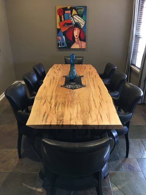 Custom Live Edge Table (5) | Dining Table in Tables by Carlberg Design. Item composed of wood