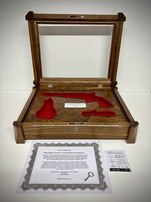 Pistol Display Case by Robert Wolfkill | Decorative Objects by Wolfkill Woodwork. Item composed of wood