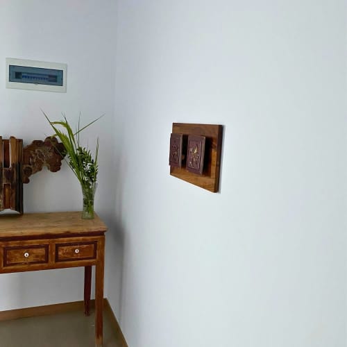 1920s Chinese Carved Giltwood Wall Panel, Architectural Frag | Wall Sculpture in Wall Hangings by Loom&Drift. Item composed of wood in mid century modern or art deco style