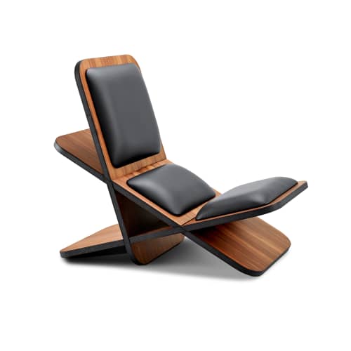 CRUZ Armchair | Accent Chair in Chairs by PAULO ANTUNES FURNITURE. Item composed of wood & leather