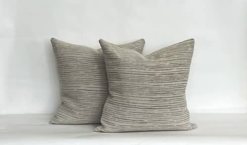 Scratch | Cushion in Pillows by Le Studio Anthost. Item composed of linen