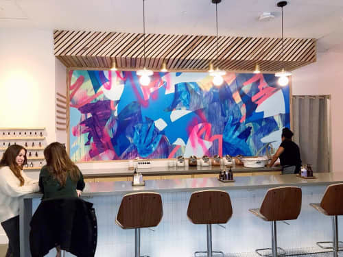 The Nail Hall Mural | Murals by Nicole Mueller | The Nail Hall in San Francisco